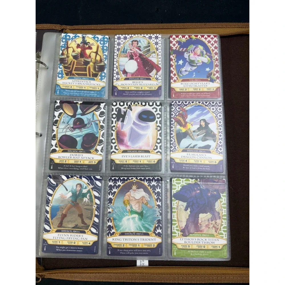 Disney Sorcerers of the Magic Kingdom Spell Card Binder WDW Full Set 1-60 Extras